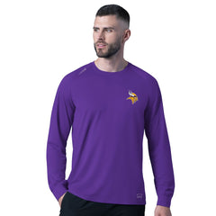 Minnesota Vikings MSX by Michael Strahan Forward Long-Sleeve T-Shirt Purple