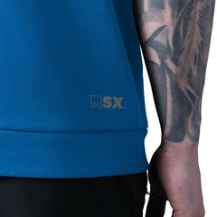 Detroit Lions MSX by Michael Strahan Tri-Blend Rebound Sleeveless Hoodie Blue