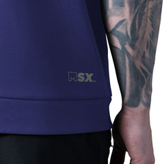 Baltimore Ravens MSX by Michael Strahan Tri-Blend Rebound Sleeveless Hoodie Purple