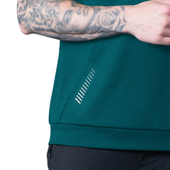 Philadelphia Eagles MSX by Michael Strahan Tri-Blend Rebound Sleeveless Hoodie Green