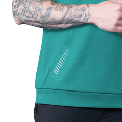 Miami Dolphins MSX by Michael Strahan Tri-Blend Rebound Sleeveless Hoodie Aqua