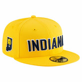 Indiana Pacers Statement Edition Jersey Hook 59Fifty Fitted Hat Gold