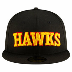 Atlanta Hawks Statement Edition Jersey Hook 59Fifty Fitted Hat Black
