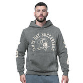 Tampa Bay Buccaneers Starter Handoff Vintage Logo Fleece Hoodie Sweatshirt Charcoal