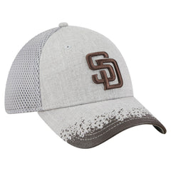 San Diego Padres New Era Visor Paint Splatter 39THIRTY Flex Hat - Gray Hats