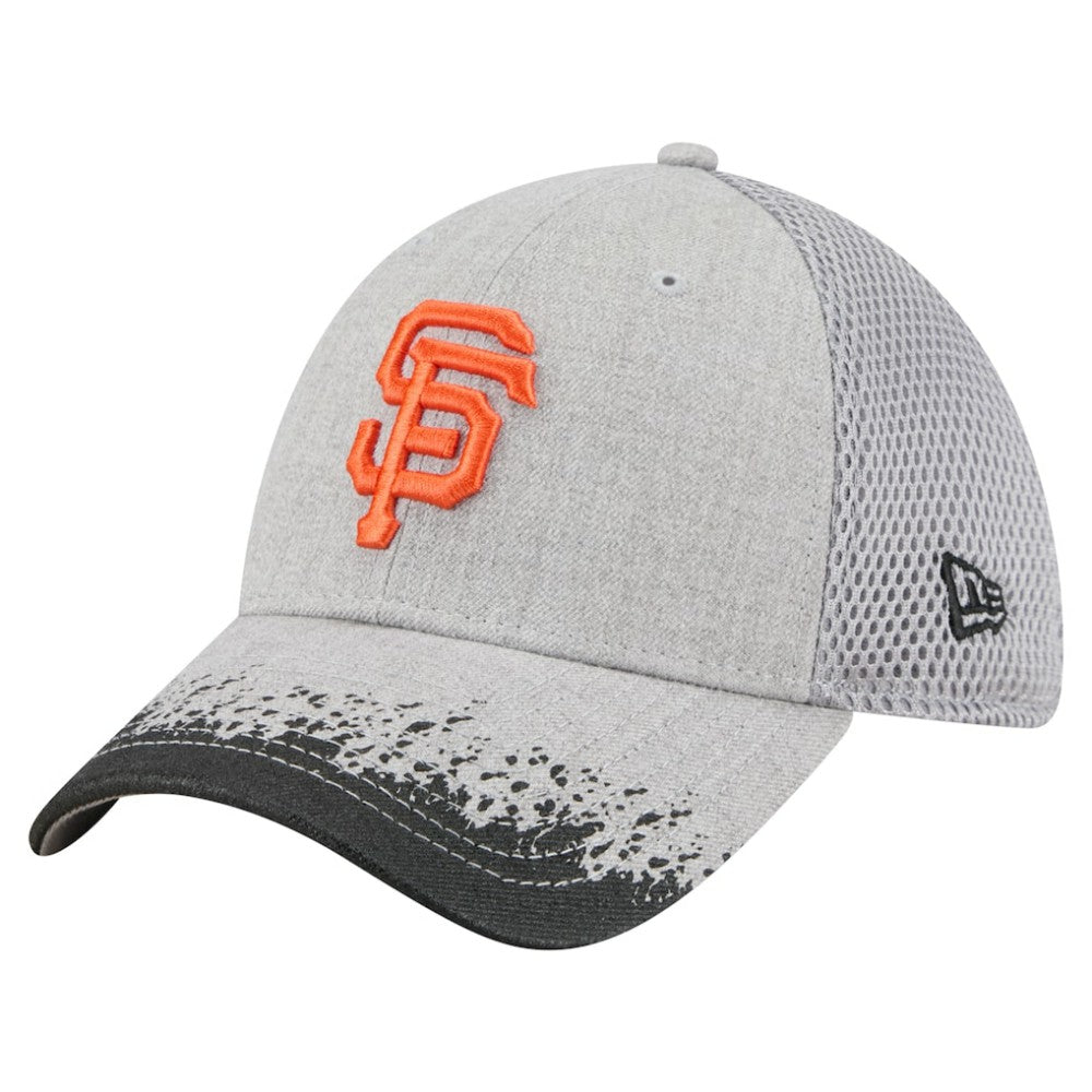 San Francisco Giants New Era Visor Paint Splatter 39THIRTY Flex Hat - Gray Hats