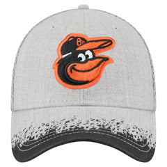 Baltimore Orioles New Era Visor Paint Splatter 39THIRTY Flex Hat - Gray Hats
