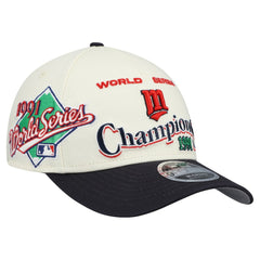 Minnesota Twins New Era World Series 9FORTY M-Crown Adjustable Hat - Cream/Navy Hats