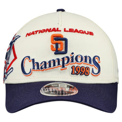 San Diego Padres New Era World Series 9FORTY M-Crown A-Frame Adjustable Hat - Cream/Navy Hats