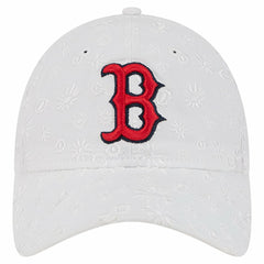 Boston Red Sox New Era Women's Floral Mesh 9TWENTY Adjustable Hat - White Hats