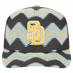 San Diego Padres New Era Aztec Denim 9SEVENTY Adjustable Hat - Denim/Brown Hats