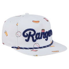 Texas Rangers New Era Team Cheer Rope 19TWENTY Adjustable Hat - White Hats