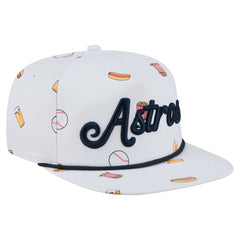 Houston Astros New Era Team Cheer Rope 19TWENTY Adjustable Hat - White Hats