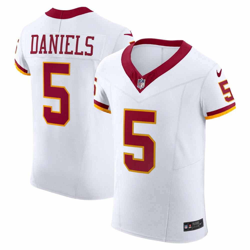 NFL Jayden Daniels Washington Commanders Alternate 2 Super Bowl Era Vapor F.U.S.E. Elite Jersey - White