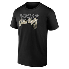 NHL Vegas Golden Knights Script T-Shirt - Black