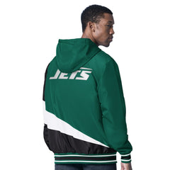 New York Jets G-III Sports by Carl Banks Dual Threat Reversable Full-Zip Hooded Jacket Green/Charcoal