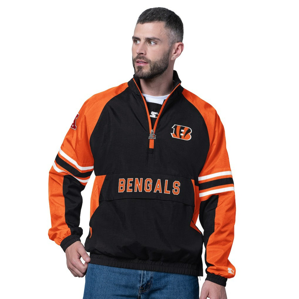 Cincinnati Bengals Starter Prospect Half-Zip Pullover Black