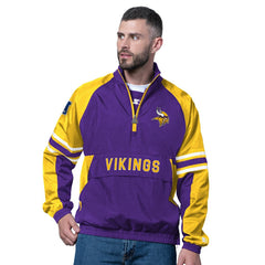 Minnesota Vikings Starter Prospect Half-Zip Pullover Purple