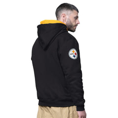 Pittsburgh Steelers Starter Big Shot Full-Zip Double Hoodie Black