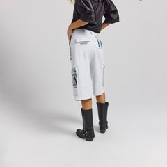 Philadelphia Eagles Off Season x NFL Women's Fleece Cargo Shorts Heather Gray