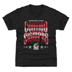 Mexico National Team 500 Level Youth Contigo Siempre Vintage T-Shirt Black shop