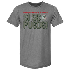 Mexico National Team 500 Level Si Se Puede Inline Bold Premium Tri-Blend T-Shirt Gray