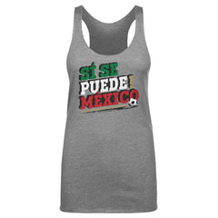 Mexico National Team 500 Level Women's Si Se Puede Tri-Blend Racerback Tank Top Gray sale