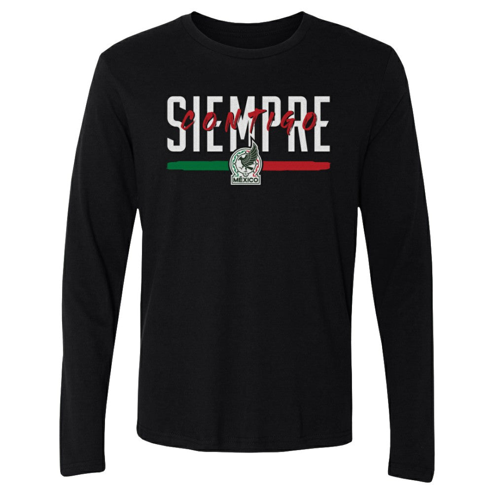 Mexico National Team 500 Level Siempre Contigo Long Sleeve T-Shirt Black shop