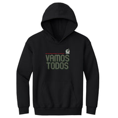 Mexico National Team 500 Level Youth Vamos Todos Inline Bold Pullover Hoodie Black
