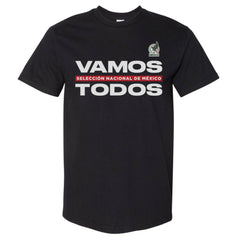 Mexico National Team 500 Level Vamos Todos Heavyweight T-Shirt Black