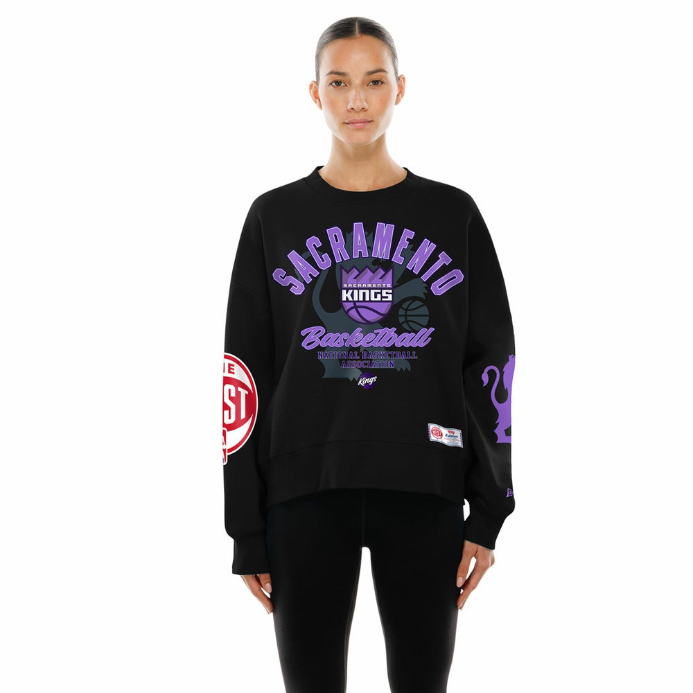 Sacramento Kings Women's 2025/26 City Edition Sweatshirt Black