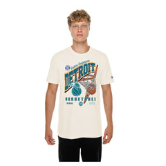 Detroit Pistons Oversized City Edition Remix Vintage T-Shirt Cream