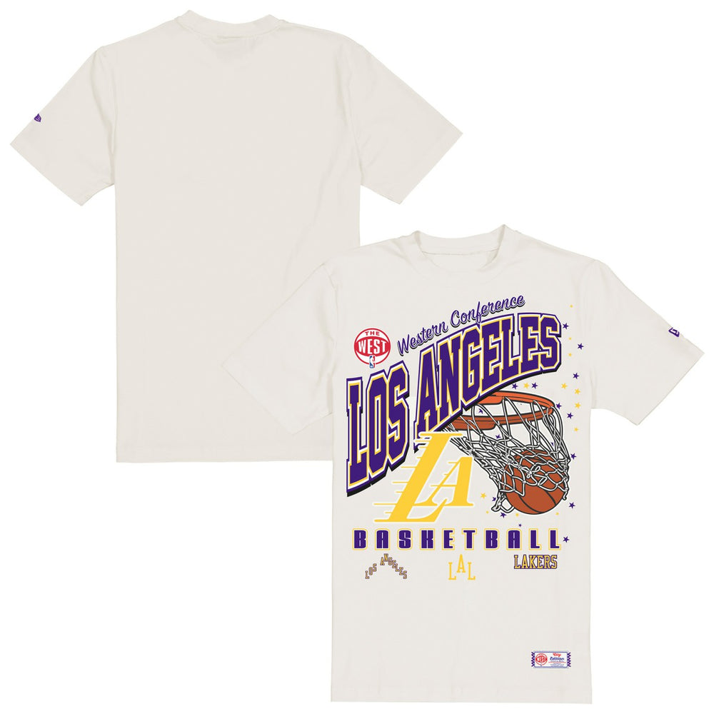 Los Angeles Lakers Oversized City Edition Remix Vintage T-Shirt Cream