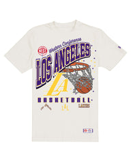 Los Angeles Lakers Oversized City Edition Remix Vintage T-Shirt Cream
