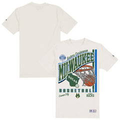 Milwaukee Bucks Oversized City Edition Remix Vintage T-Shirt Cream