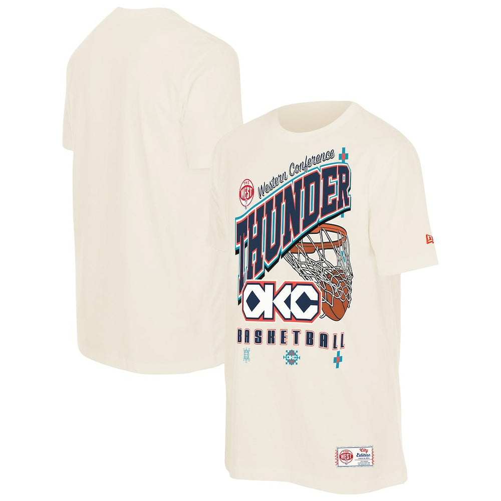 Oklahoma City Thunder Oversized City Edition Remix Vintage T-Shirt Cream