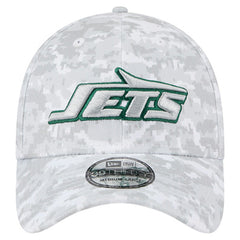 New York Jets New Era 2025 Salute to Service Digital Camo Fan Pack 39THIRTY Flex Hat White