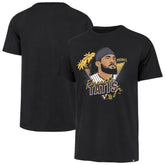 Fernando Tatis Jr. San Diego Padres '47 Player Caricature Franklin T-Shirt - Black T-shirts