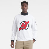 NHL New Jersey Devils Todd Snyder Heavyweight Long Sleeve Jersey Style T-Shirt - White