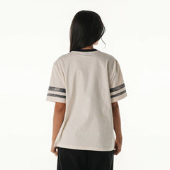 Arizona Cardinals The Wild Collective Women's Vintage Drop Shoulder Oversized Boyfriend T-Shirt Cream