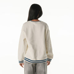Miami Dolphins The Wild Collective Women's Oversized Vintage French Terry Sweatshirt Cream