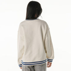 Buffalo Bills The Wild Collective Women's Oversized Vintage French Terry Sweatshirt Cream