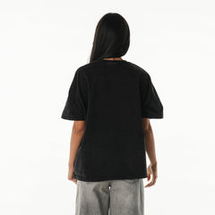 Detroit Lions The Wild Collective Women's Oversized Laurel Graphic Dolman T-Shirt Black