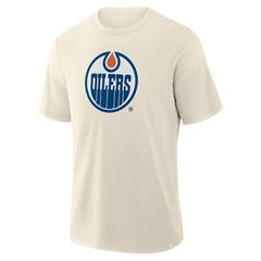 NHL Edmonton Oilers Fanatics Stadium Slub T-Shirt - Cream