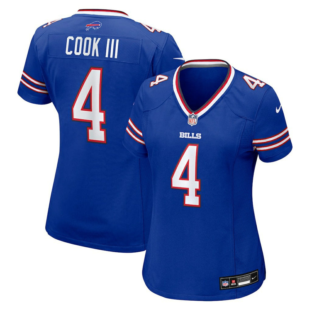 NFL James Cook III Buffalo Bills Women's Team Game Jersey - Royal