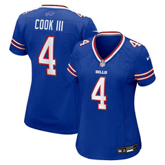 NFL James Cook III Buffalo Bills Women's Team Game Jersey - Royal