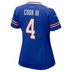 NFL James Cook III Buffalo Bills Women's Team Game Jersey - Royal