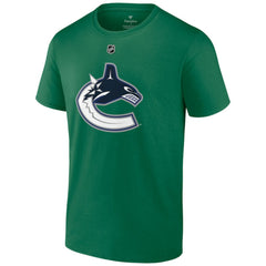 NHL Brock Boeser Vancouver Canucks Fanatics Authentic Stack Name & Number T-Shirt - Green