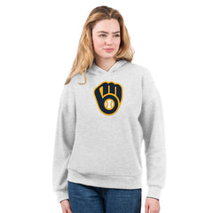 Milwaukee Brewers G-III 4Her by Carl Banks Women's T-Shirt and Hoodie Combo Pack - Navy/Bright Heather Ceramic Hoodies