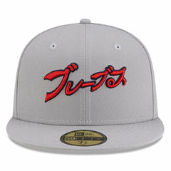 Atlanta Braves New Era x Hyperfly 59FIFTY Fitted Hat - Gray Hats